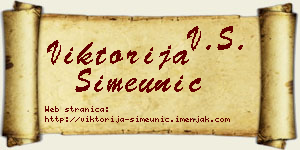Viktorija Simeunić vizit kartica